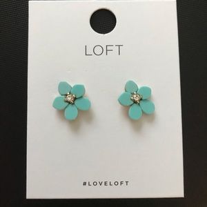 LOFT Crystal Flower Earrings